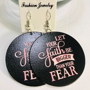 Button earrings
